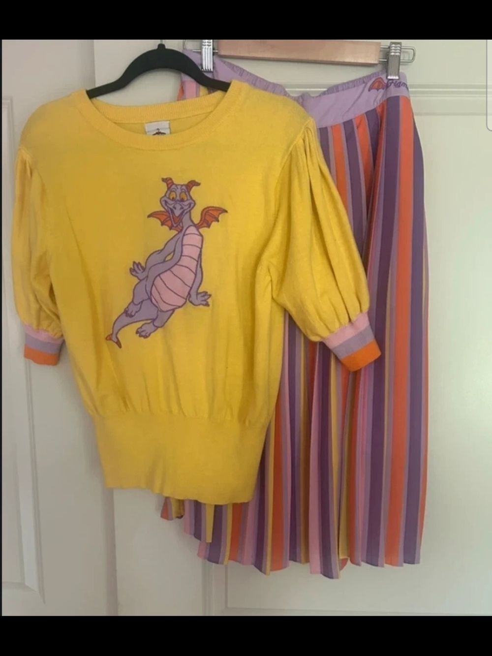 Disney the Dress Shop Figment Sweater and Skirt RARE Size Large